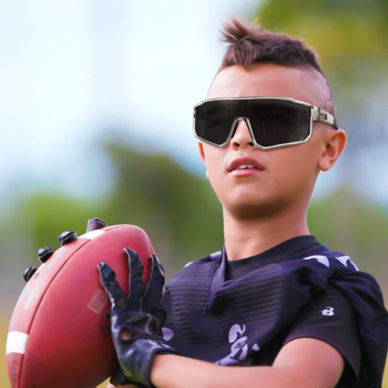 Derowern Youth Baseball Sunglasses, Kids Polarized Sports Sunglasses,UV400 Protection Glasses for Boys Girls Softball Cycling - Image 2